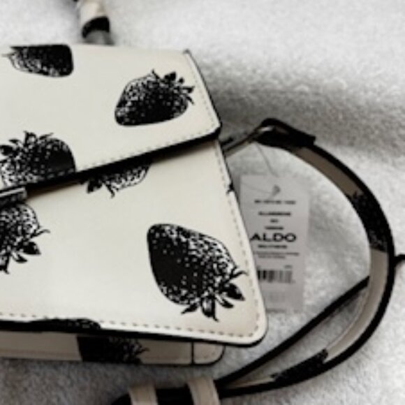 Aldo cream and black "Allangrove" crossbody bag NWT - Picture 2 of 8